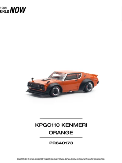 POPRACE 1:64 PR640173 NISSAN SKYLINE GT-R V8 DRIFT (KENMERI) ORANGE