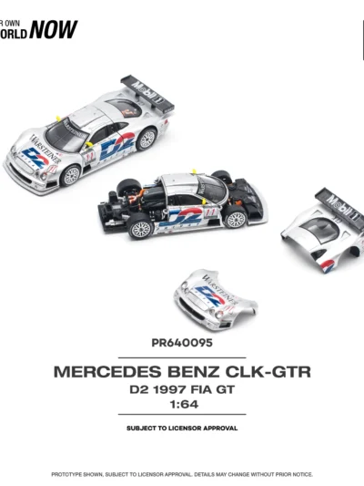 POPRACE 1:64 PR640095 MERCEDES-BENZ CLK AMG GTR 1997 FIA GT D2 PRIVAT