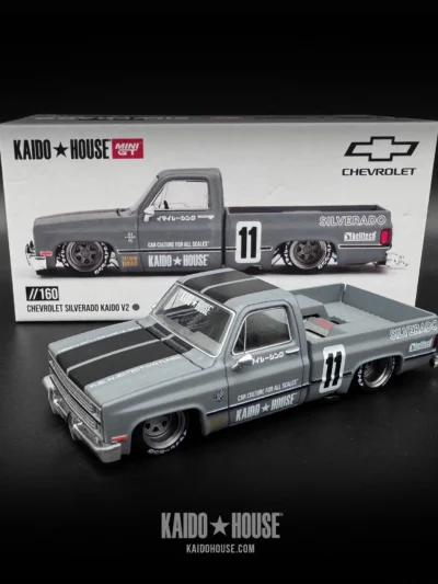 Kaido House X MINIGT KHMG160 Chevrolet Silverado KAIDO V2 Grey