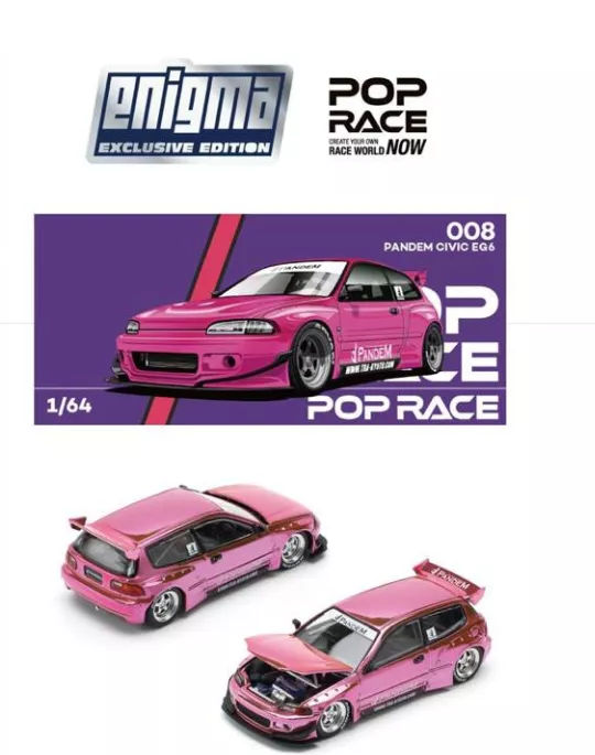 POPRACE x Enigma 164 PRE008 Pandem Civic EG6 - Pink CHASE