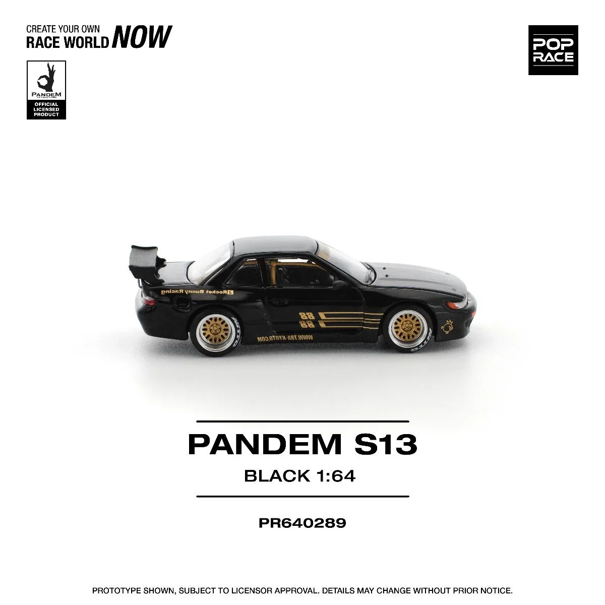 PR640289 POPRACE 164 PANDEM Nissan Silvia S13 - Black