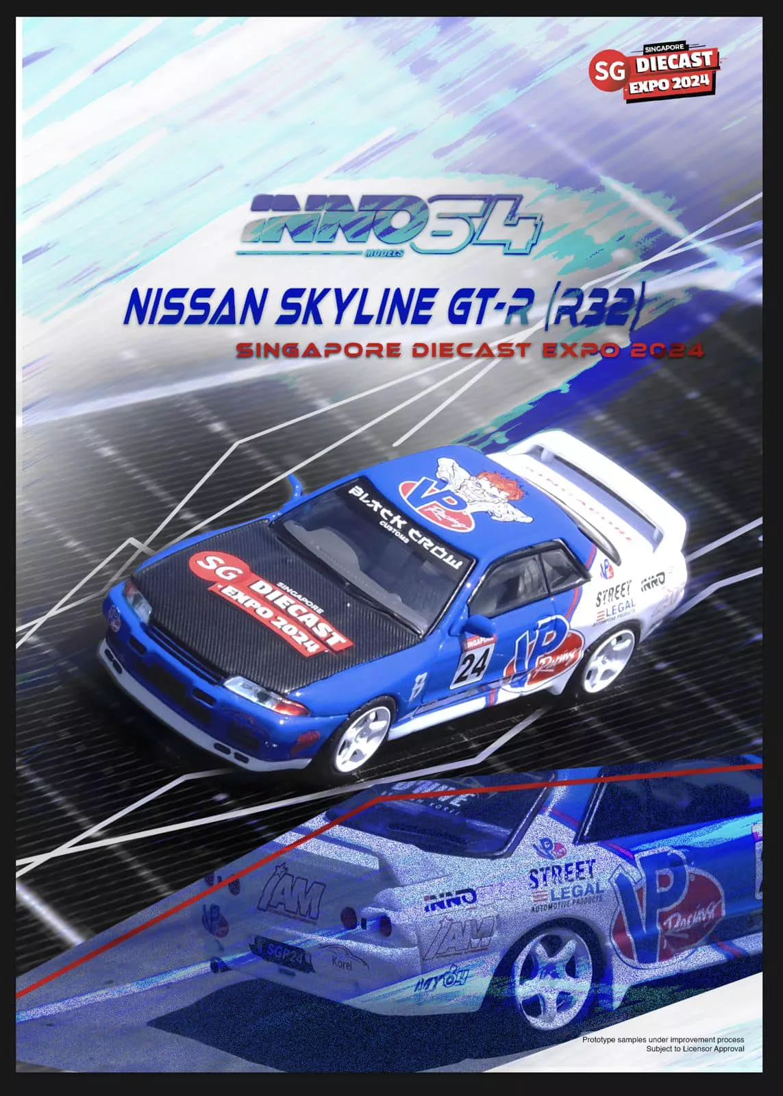 INNO64 1/64 SINGAPORE DIECAST EXPO X IAM 2024 SPECIAL EDITION - Image 2