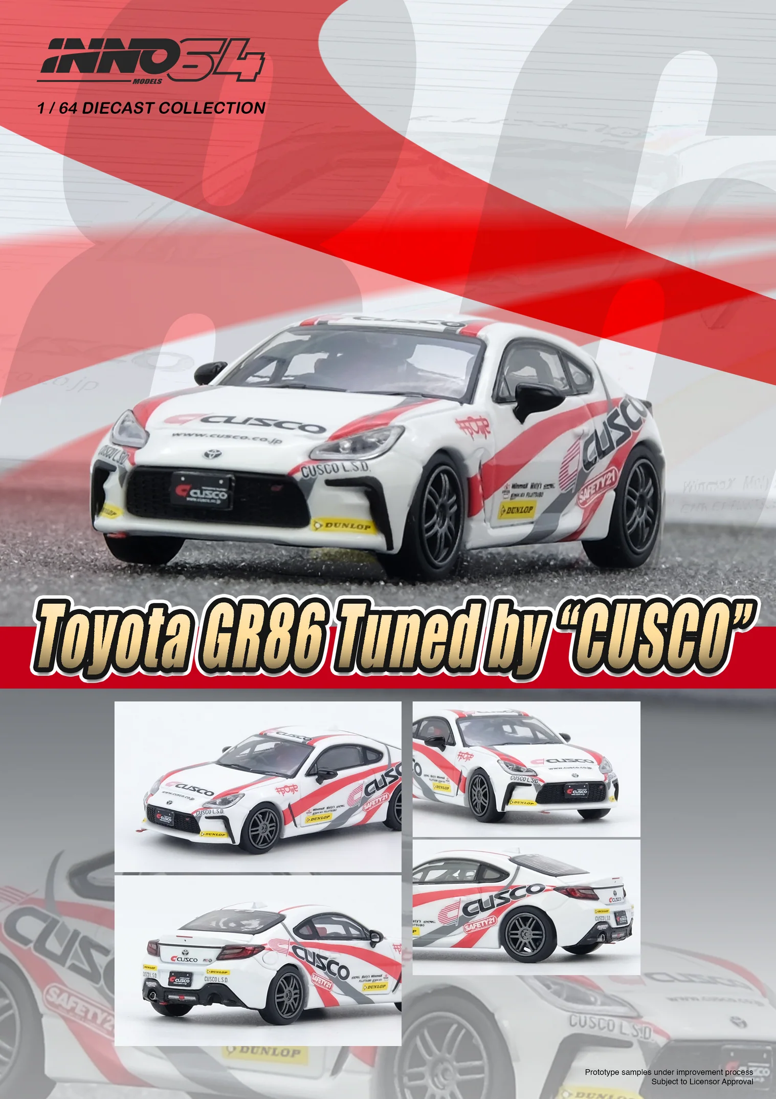 INNO64 1/64 Toyota GR86 Tuned by Cusco