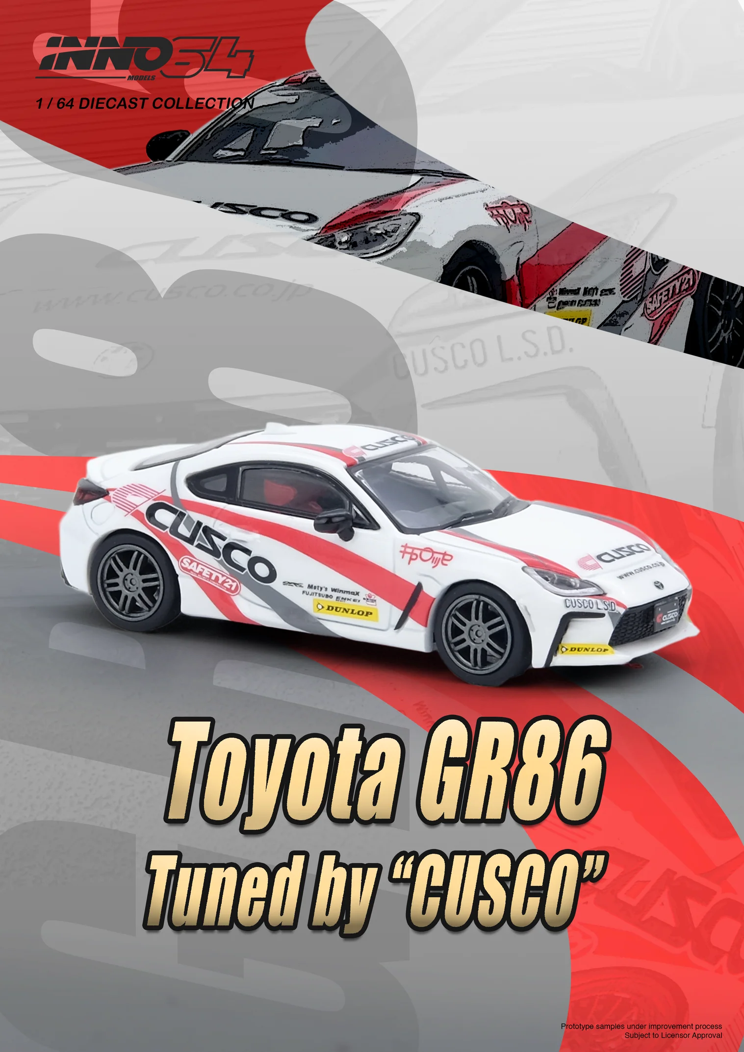 INNO64 1/64 Toyota GR86 Tuned by Cusco