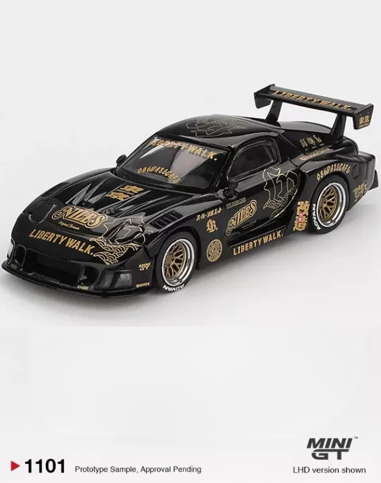 MINI GT MGT01101 1:64 MAZDA RX-7 LB-Super Silhouette FD-NILES Black